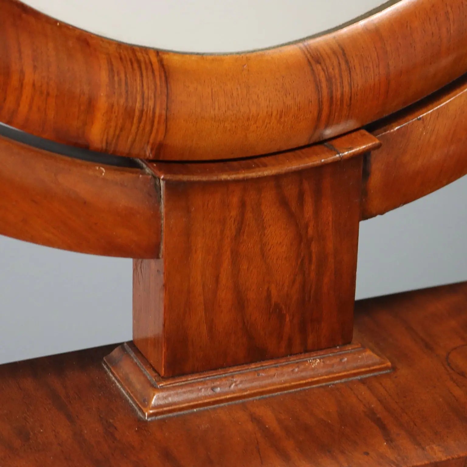 Antique Vanity Table Walnut with Drawer XIX Century