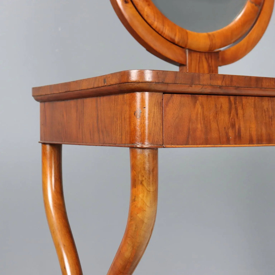 Antique Vanity Table Walnut with Drawer XIX Century