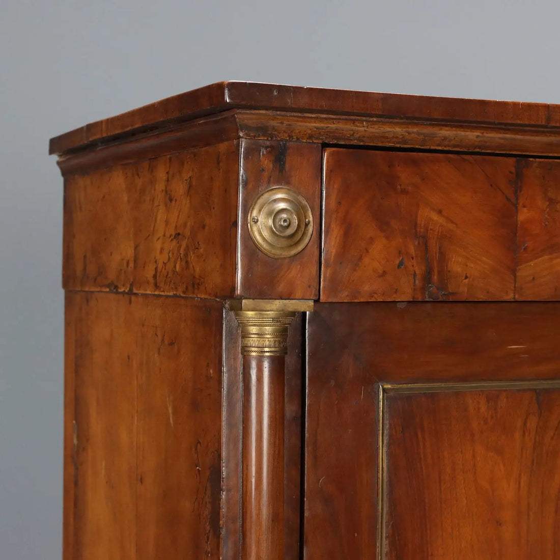Empire Secrétaire in Walnut with Chiseled Bronzes
