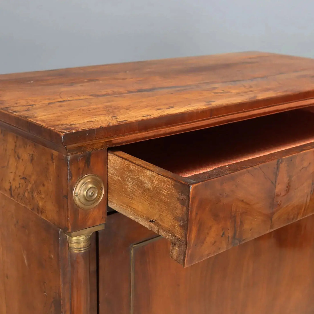 Empire Secrétaire in Walnut with Chiseled Bronzes