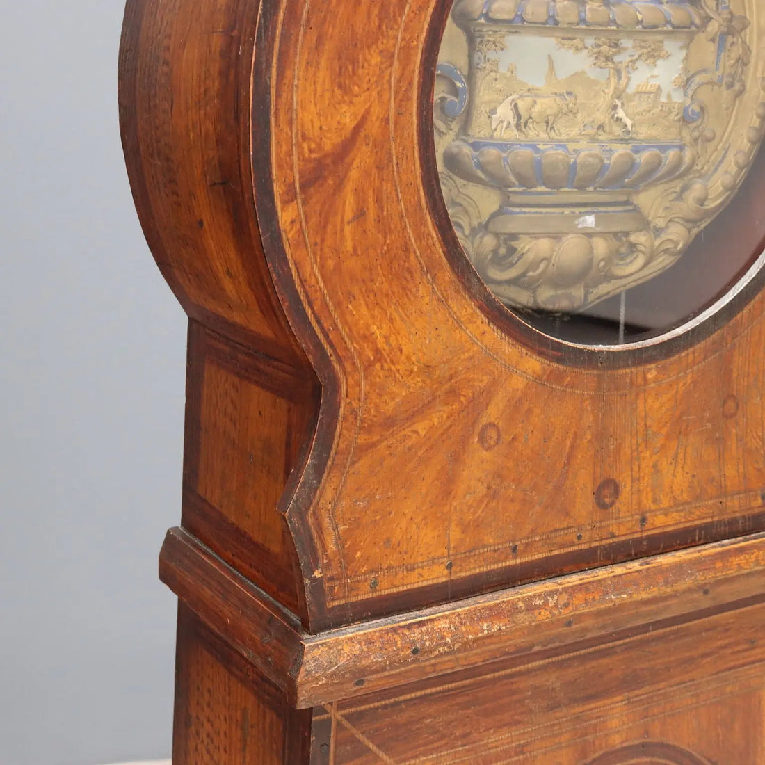 Antique Pendulum Clock L. Gremaux Wood Metal XIX Century