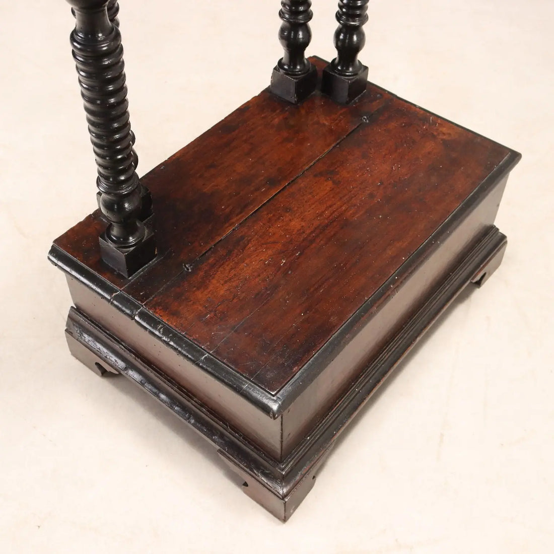 Antique Praying Desk Walnut Flap Top Italy XVIII Century