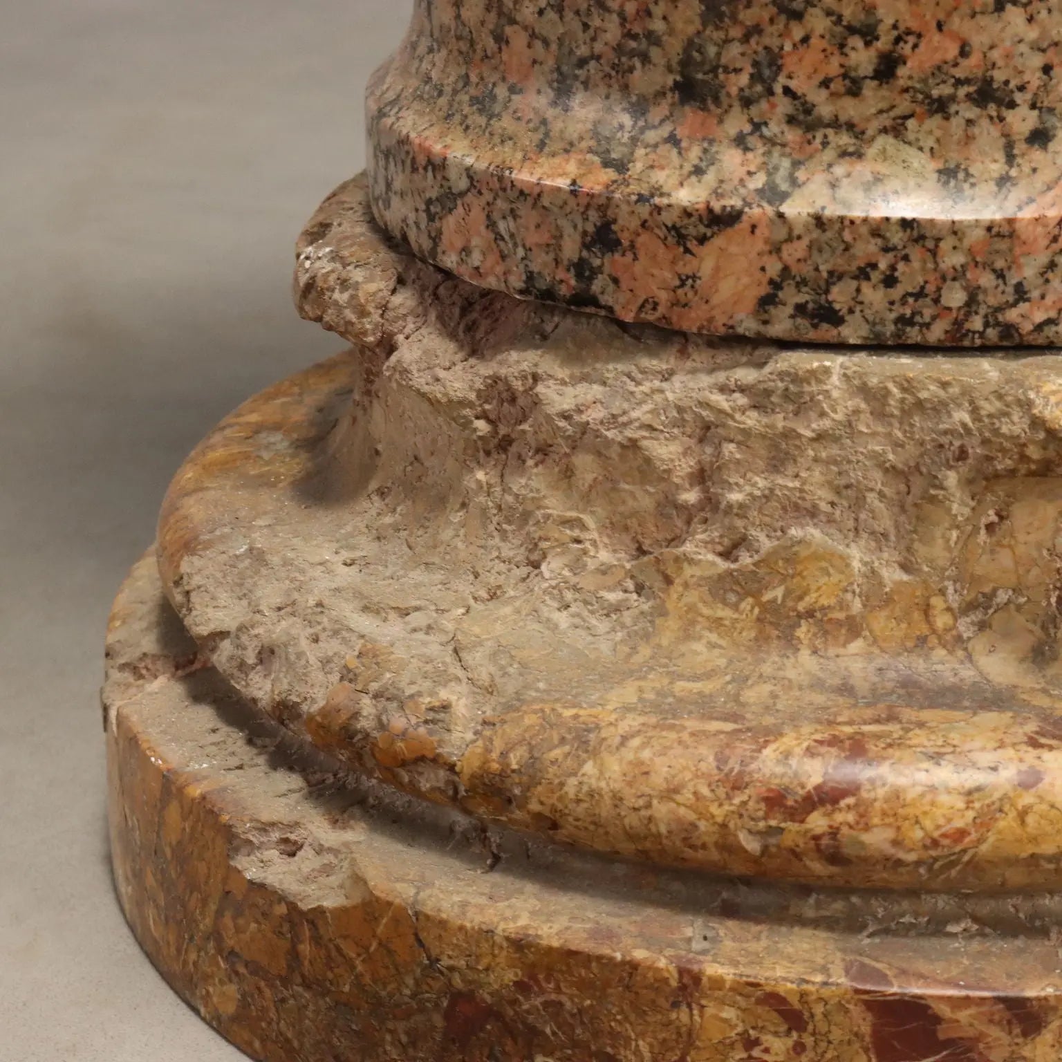 Pair of Marble and Granite Columns - 19th Century
