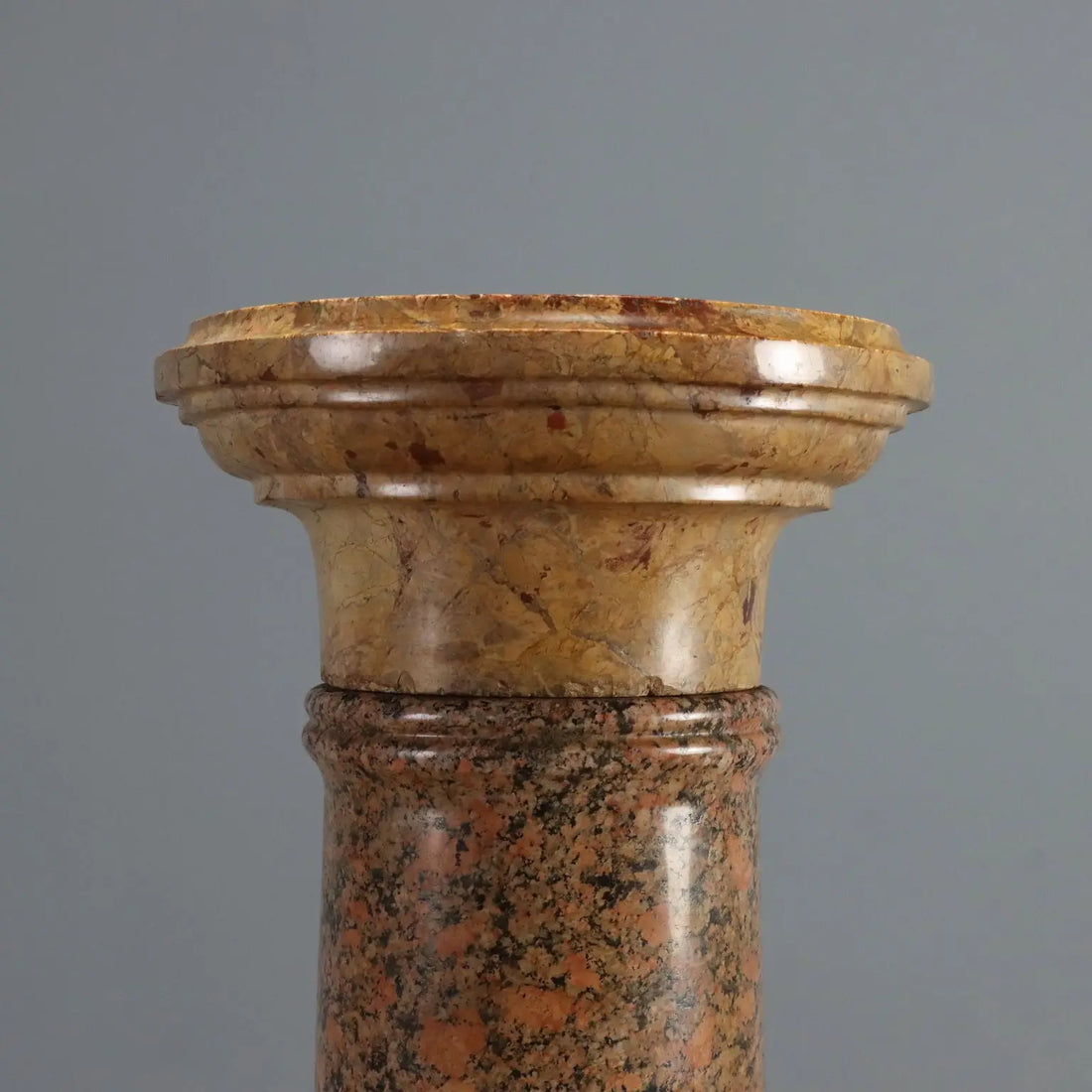 Pair of Marble and Granite Columns - 19th Century