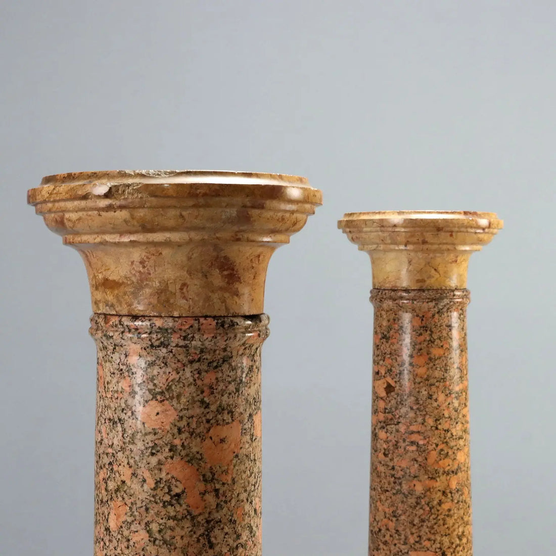 Pair of Marble and Granite Columns - 19th Century