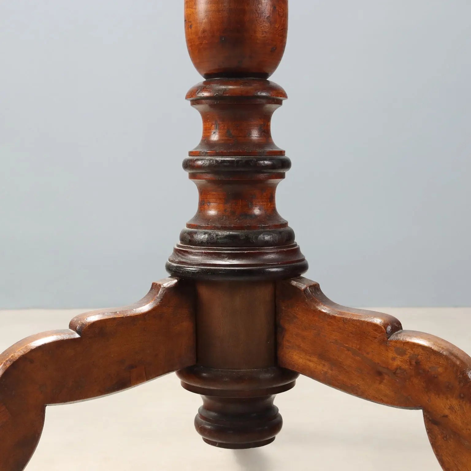 Antique Hall Tree Walnut Painted Linden Italy XIX Century