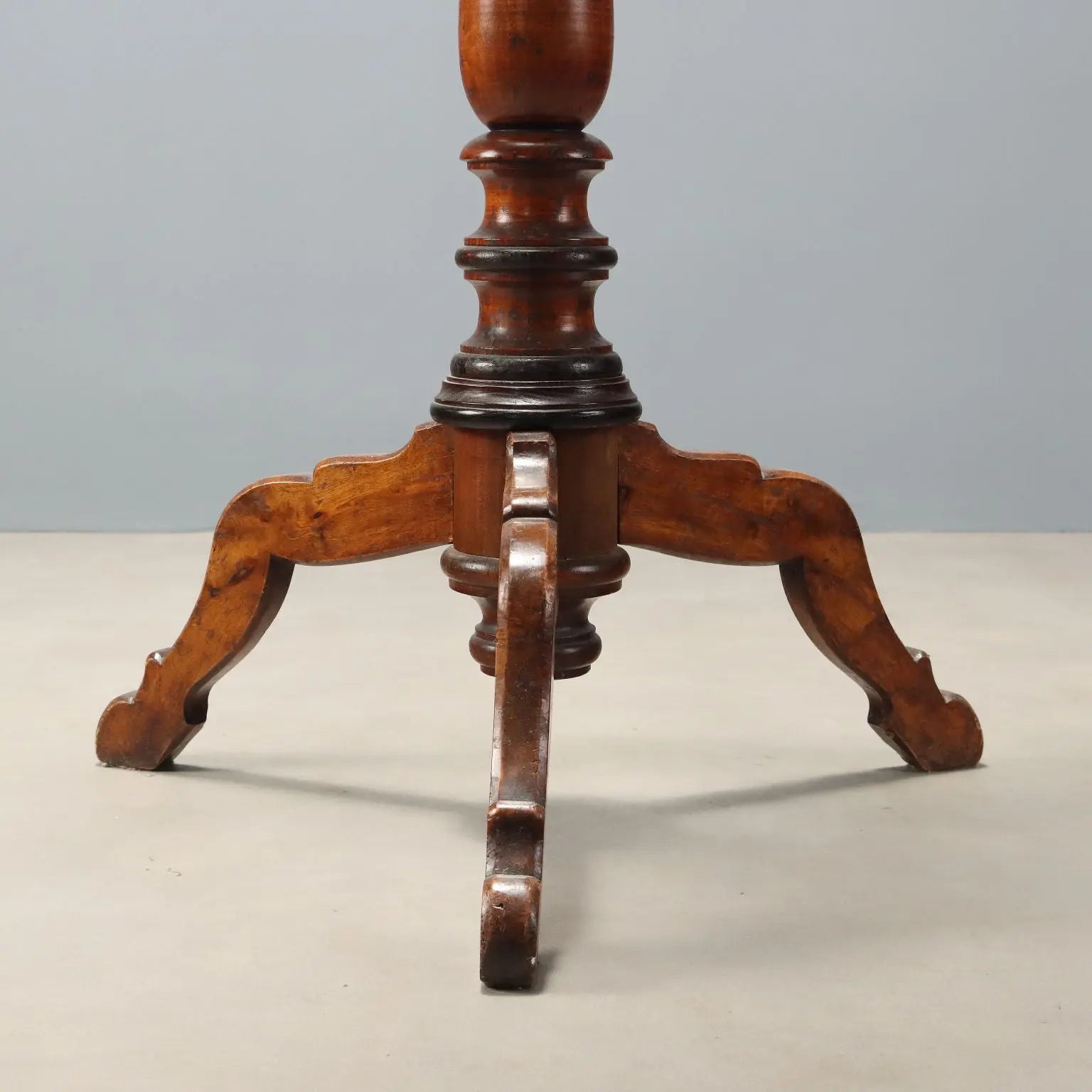 Antique Hall Tree Walnut Painted Linden Italy XIX Century