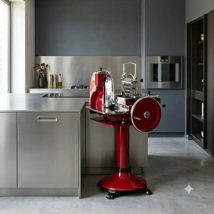 Historic Berkel Mod 31 Slicer Red Made in the UK XX Century