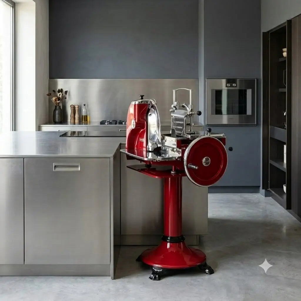 Historic Berkel Mod 31 Slicer Red Made in the UK XX Century