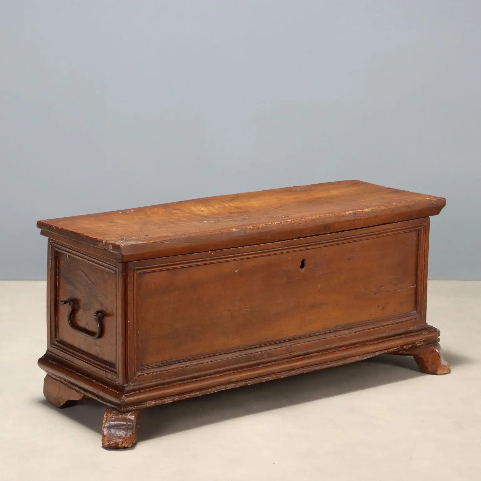 Walnut Chest with Iron Handles - Italy 18th Century