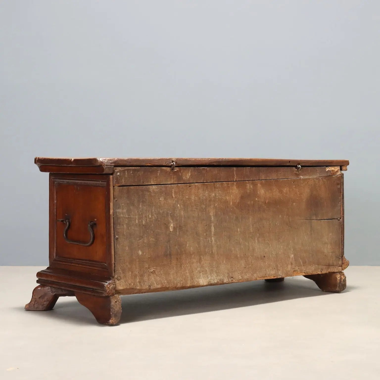 Walnut Chest with Iron Handles - Italy 18th Century