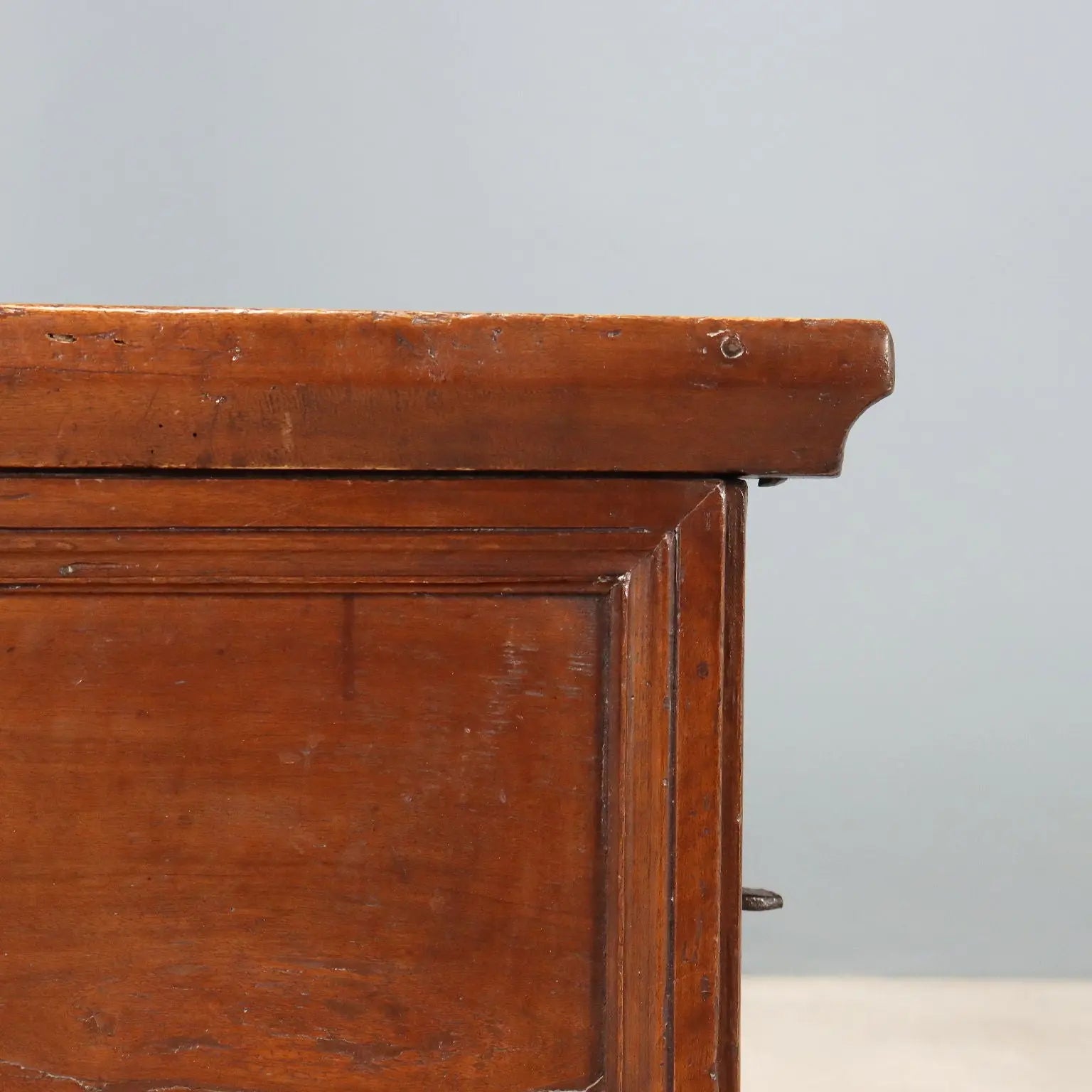 Walnut Chest with Iron Handles - Italy 18th Century