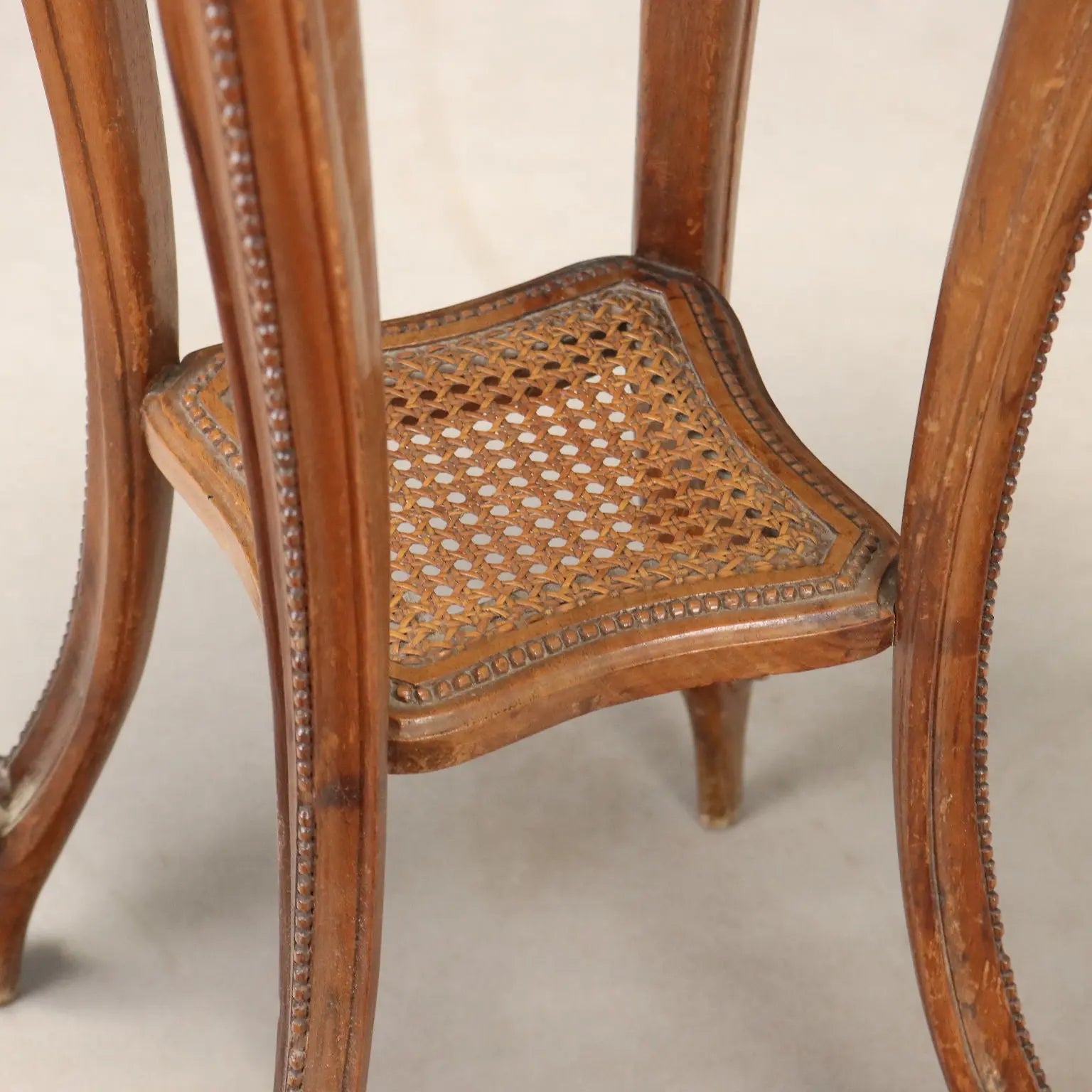 Carved Walnut Plant Stand - Italy Late 19th Century