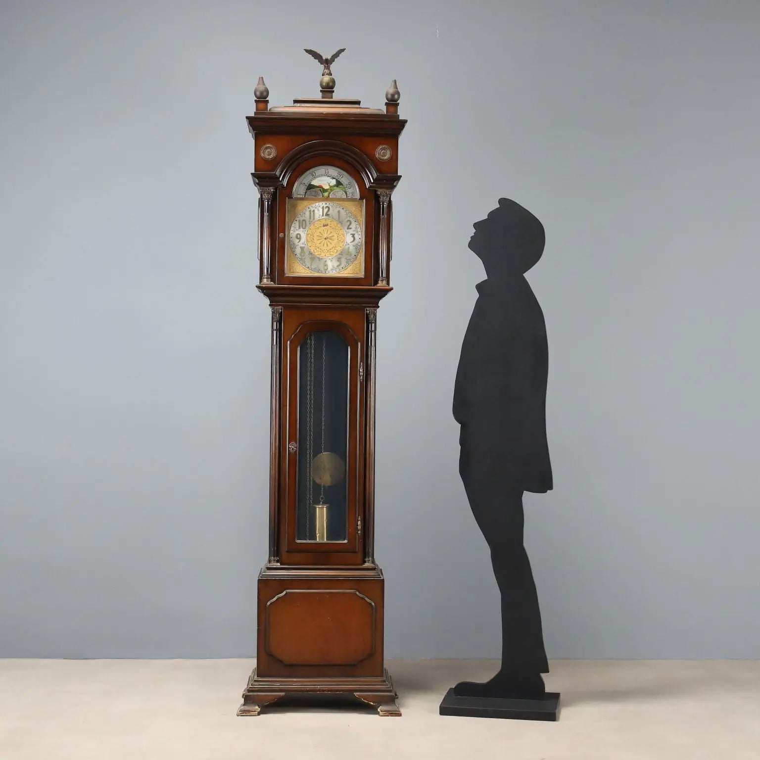 WALT Painted Wood Pendulum Clock