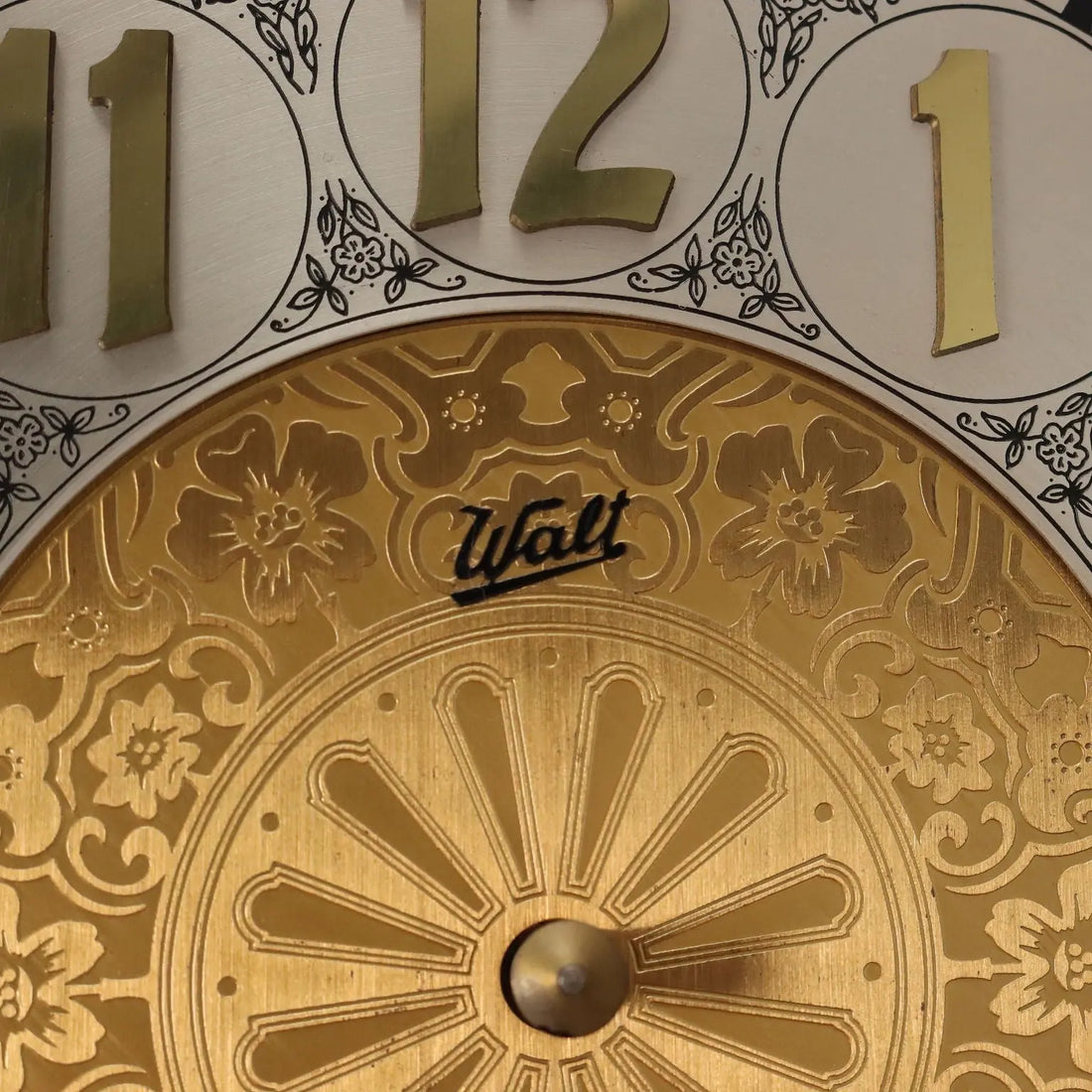 WALT Painted Wood Pendulum Clock