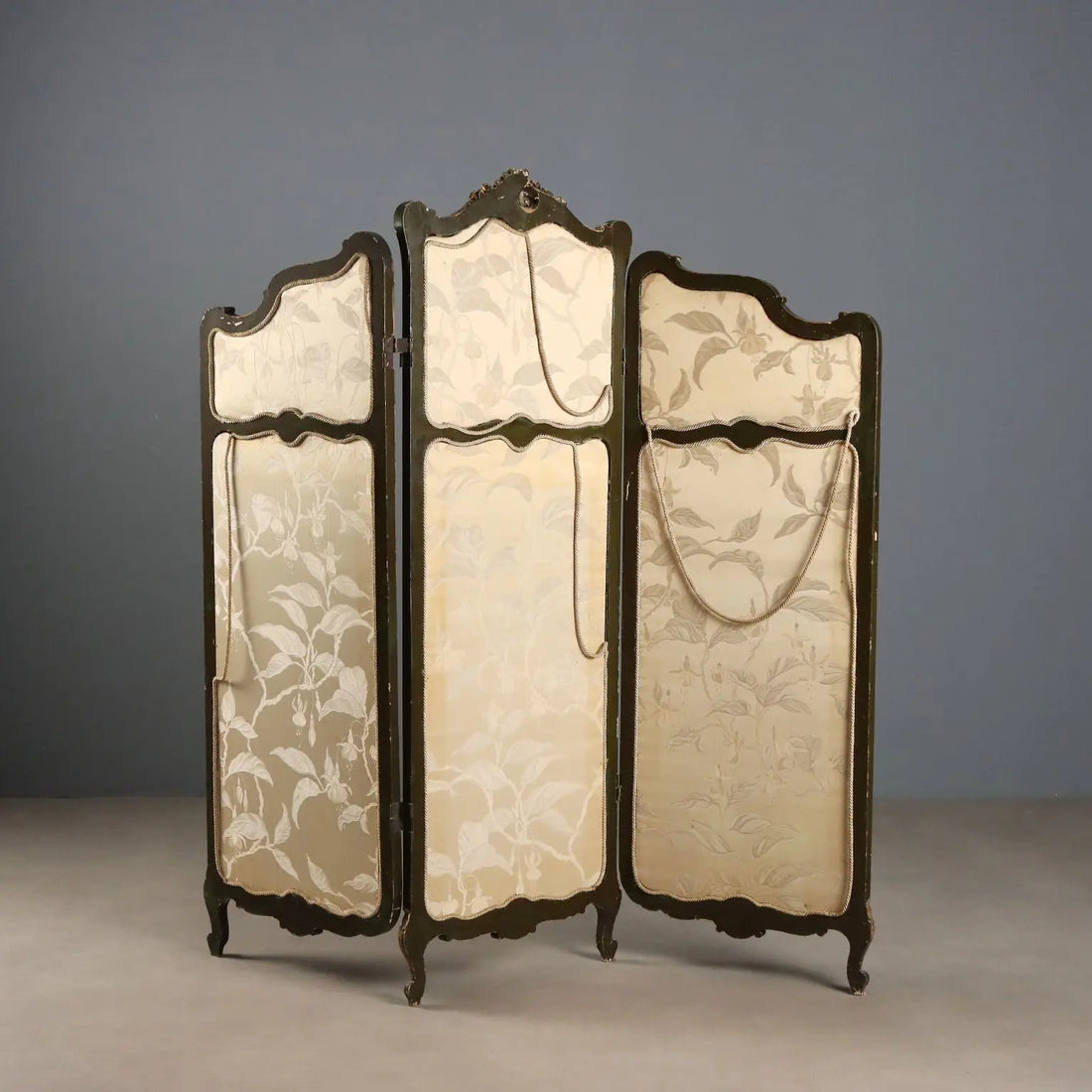 Barocchetto Screen in Gilt Wood, 19th Century Italy