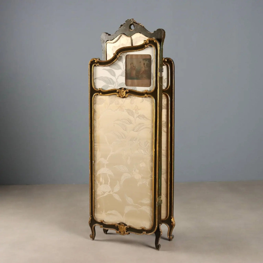Barocchetto Screen in Gilt Wood, 19th Century Italy