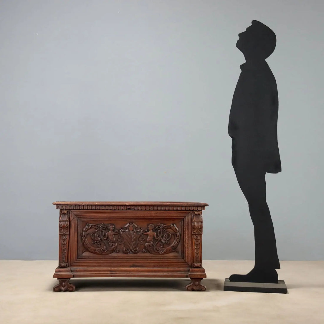 Italian Carved Walnut Chest