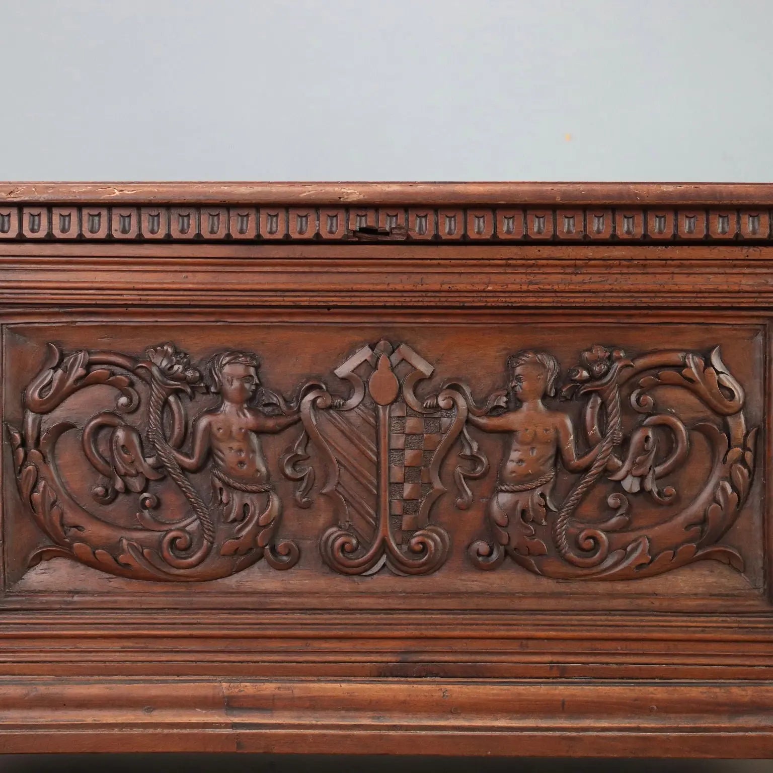 Italian Carved Walnut Chest