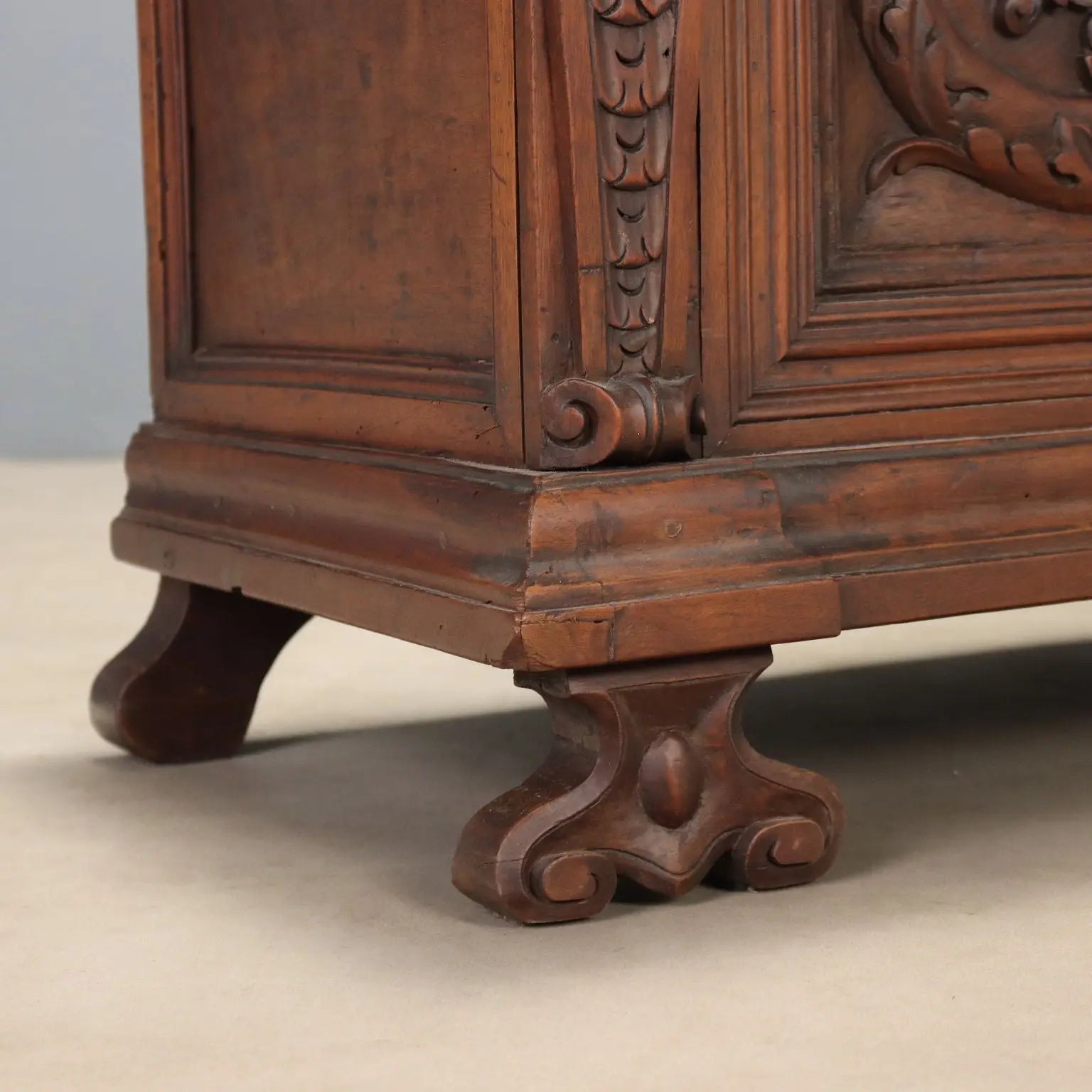 Italian Carved Walnut Chest