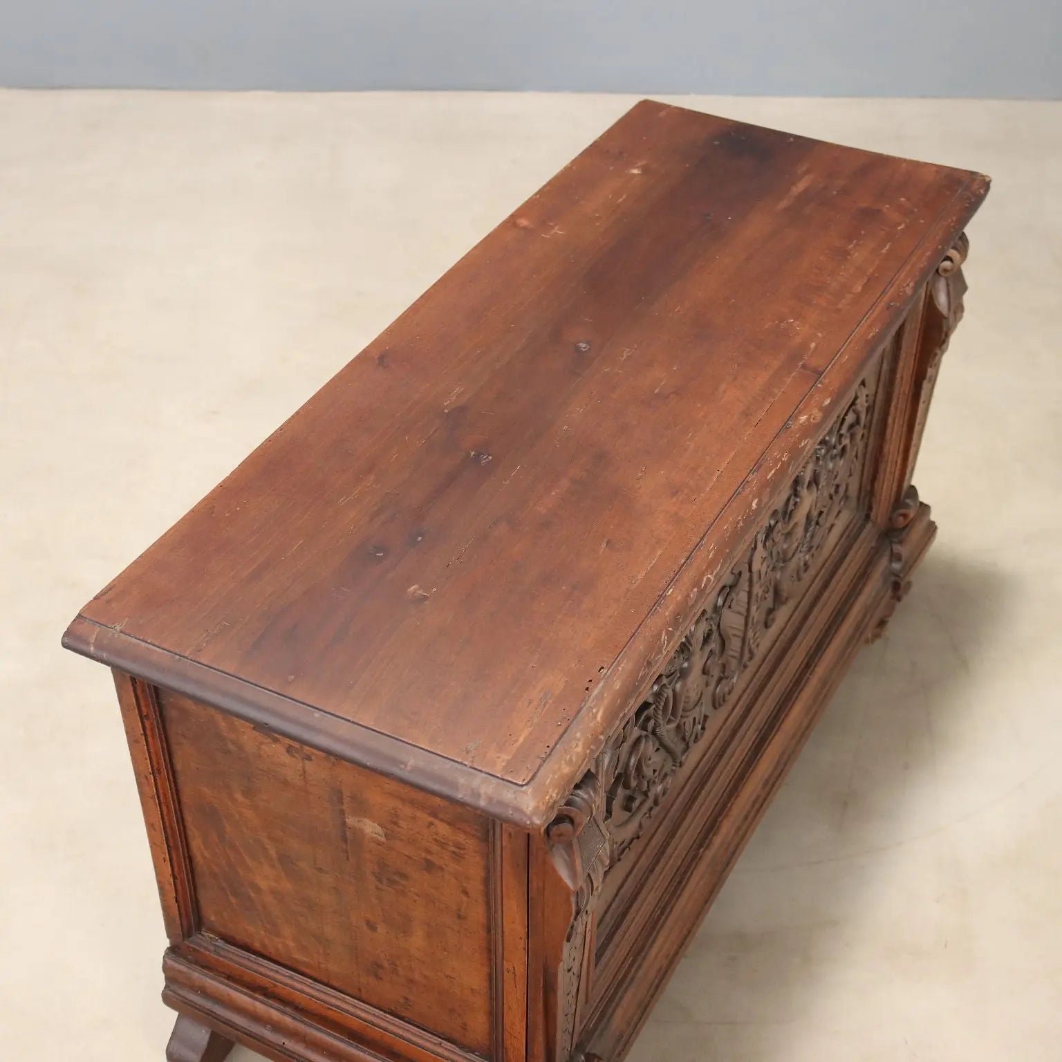 Italian Carved Walnut Chest