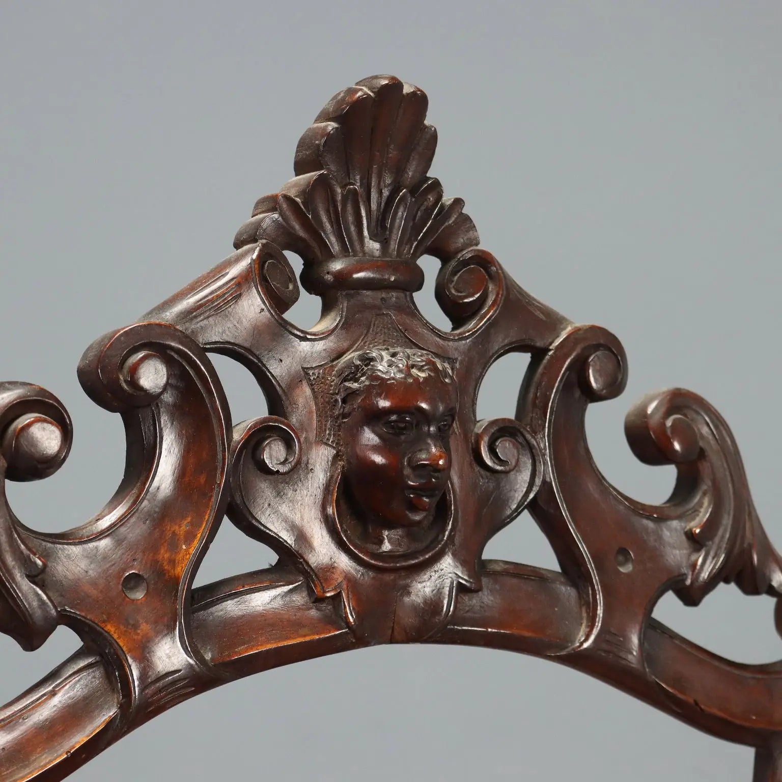 Antique Etagere Louis Philippe Walnut Leafy Carvings XIX Century