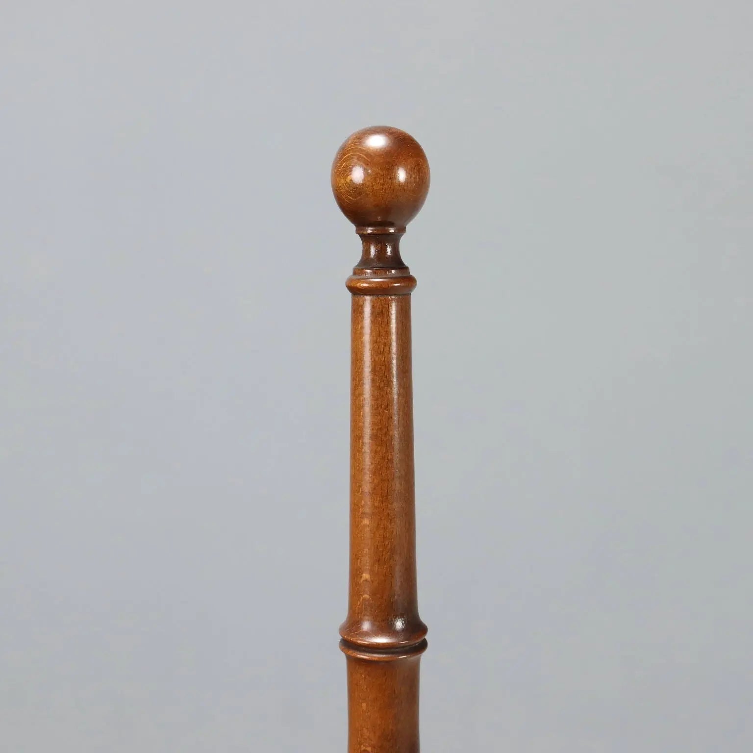 Antique Library Ladder Walnut Painted Beech Italy XX Century
