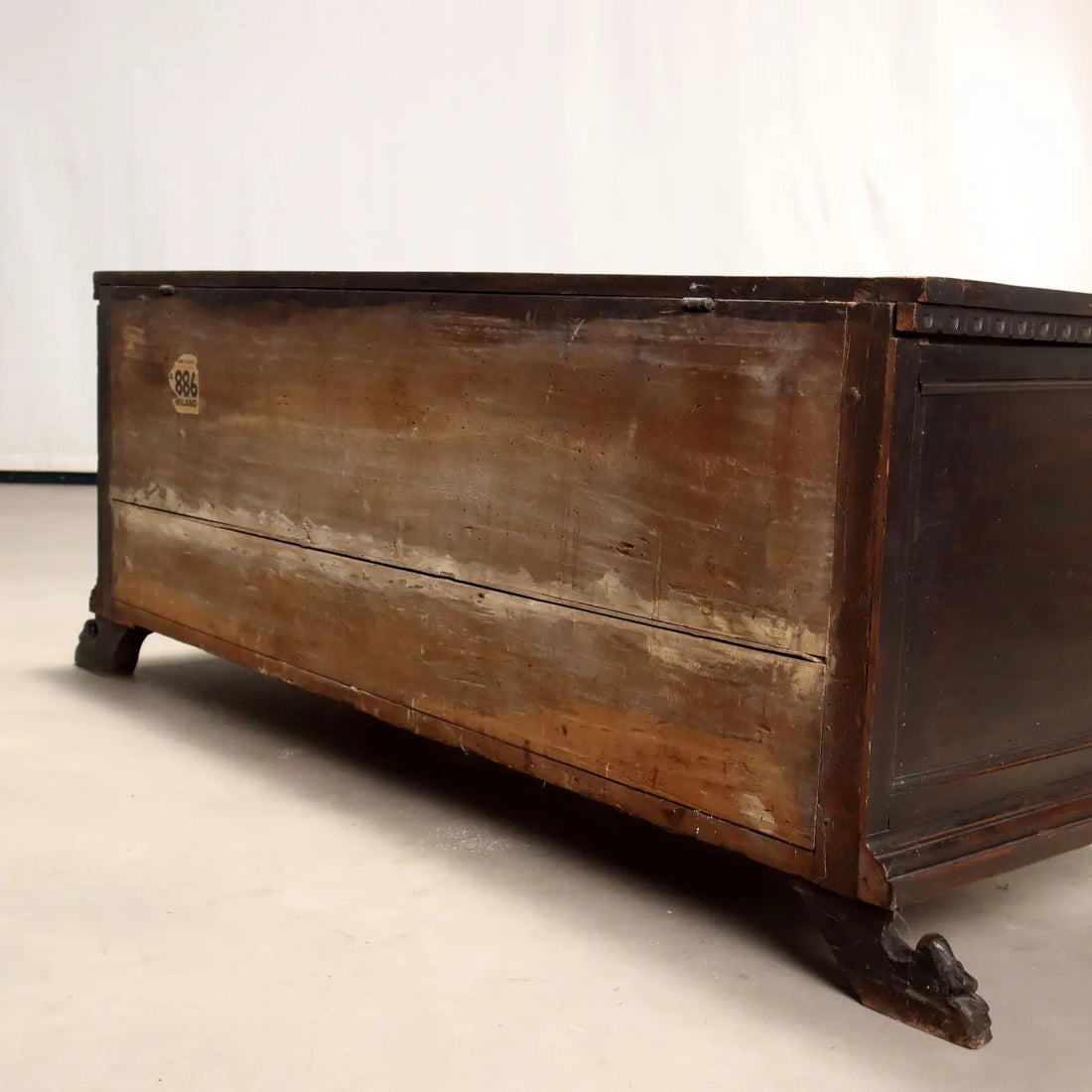 Antique Chest Neo-Baroque Style Walnut Italy XIX Century