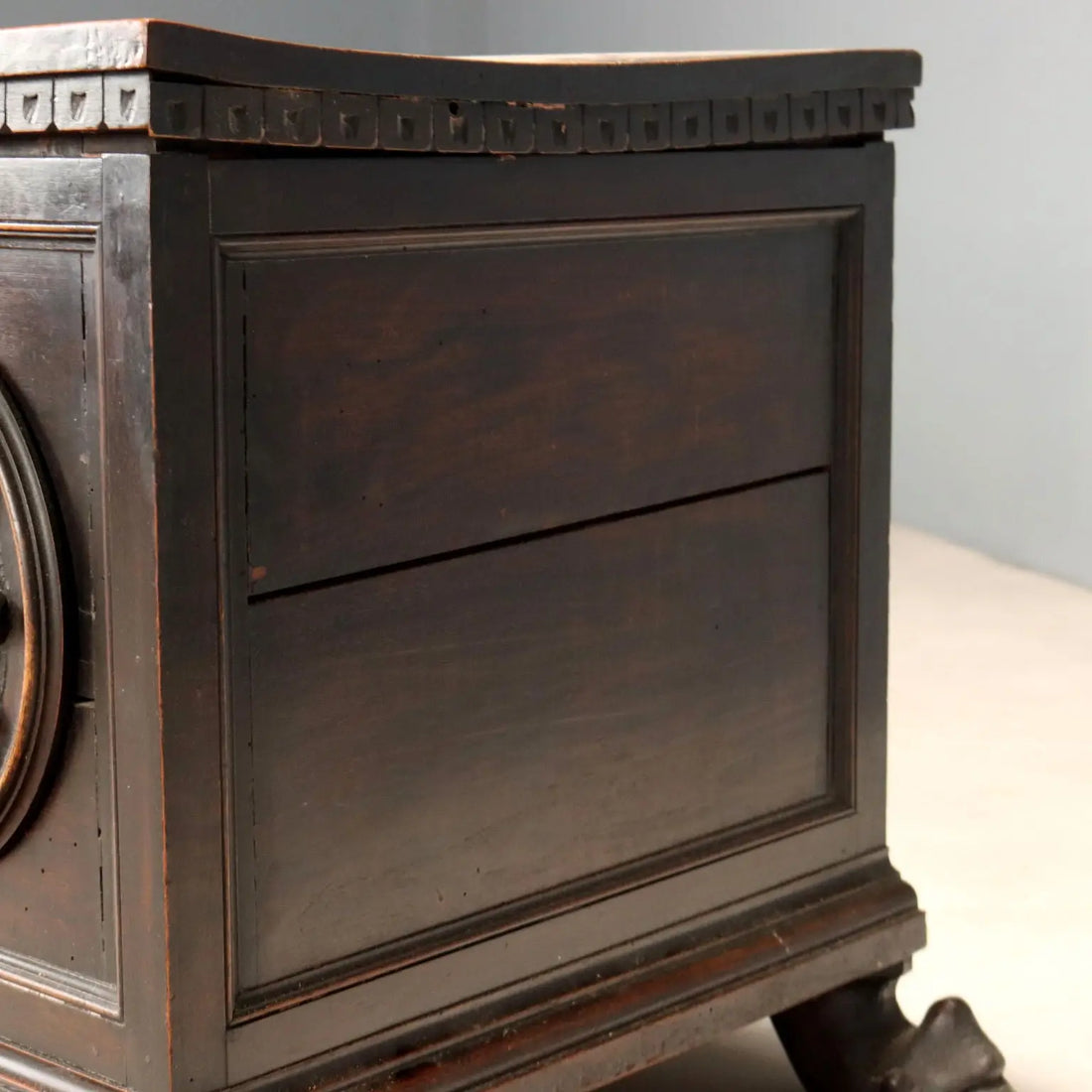 Antique Chest Neo-Baroque Style Walnut Italy XIX Century
