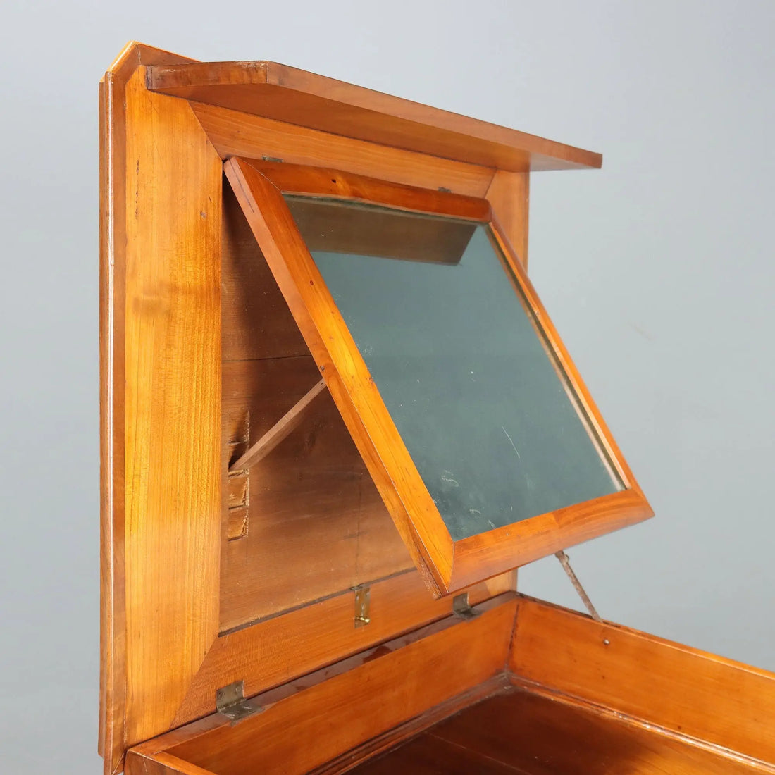 Antique Vanity Table Louis Philippe Walnut Cherrywood XIX Century