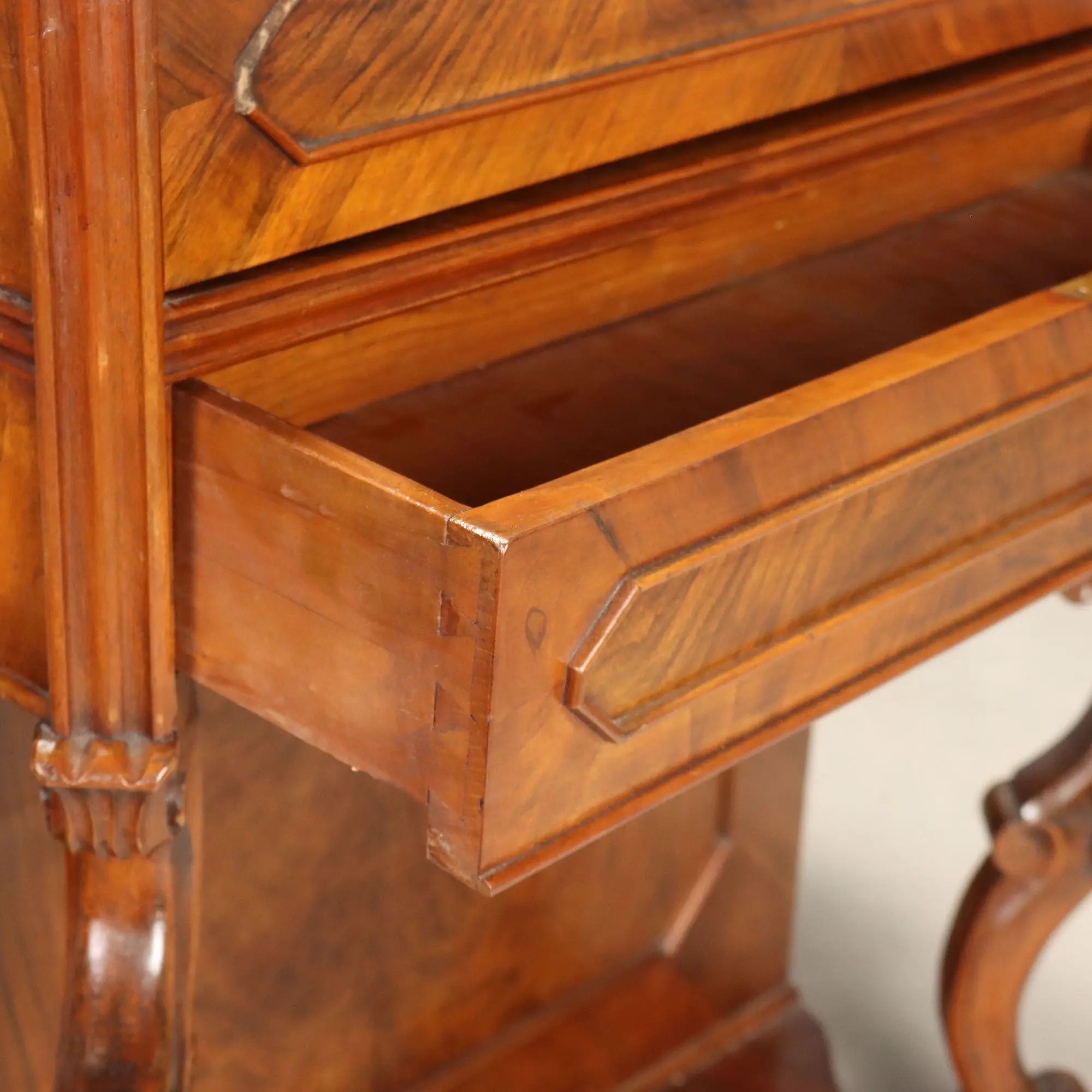 Antique Vanity Table Louis Philippe Walnut Cherrywood XIX Century