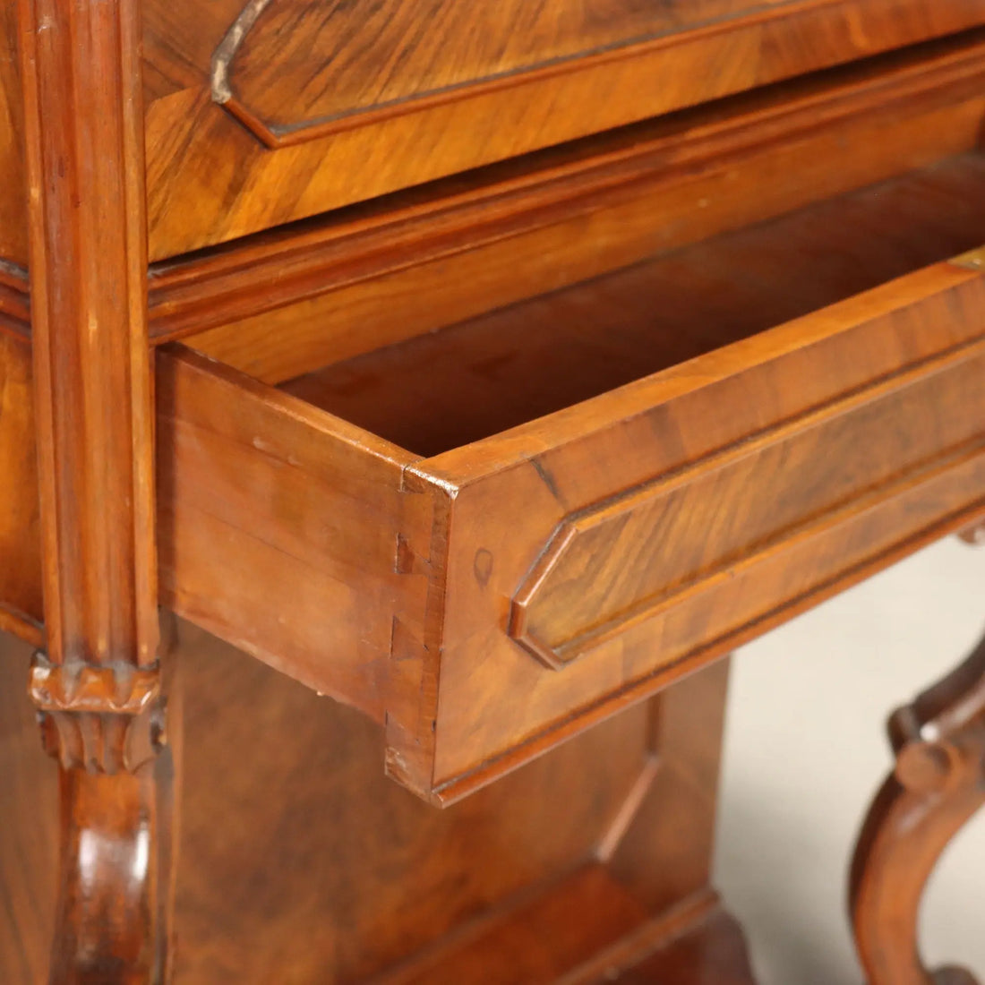 Antique Vanity Table Louis Philippe Walnut Cherrywood XIX Century