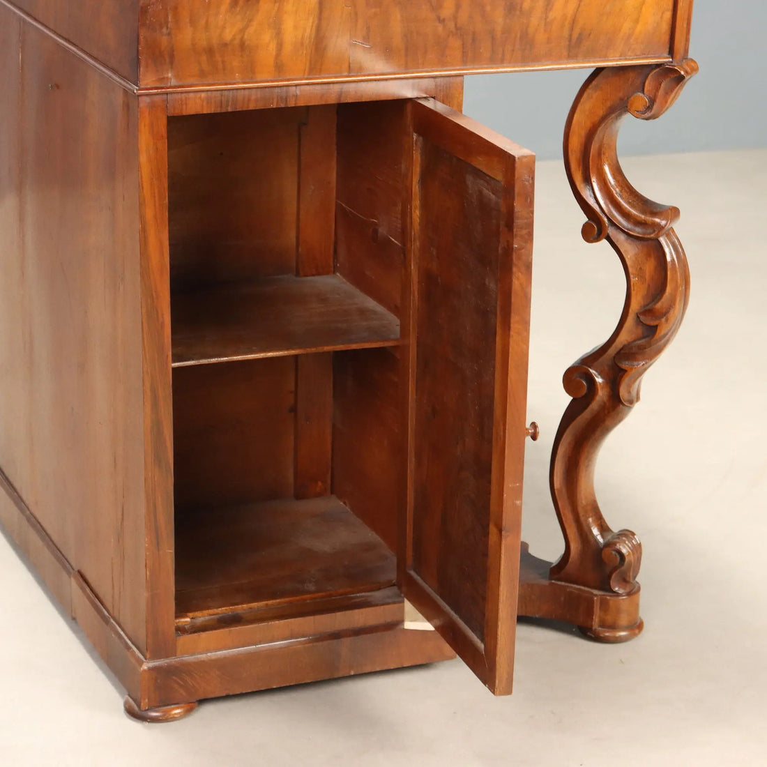 Antique Vanity Table Louis Philippe Walnut Cherrywood XIX Century