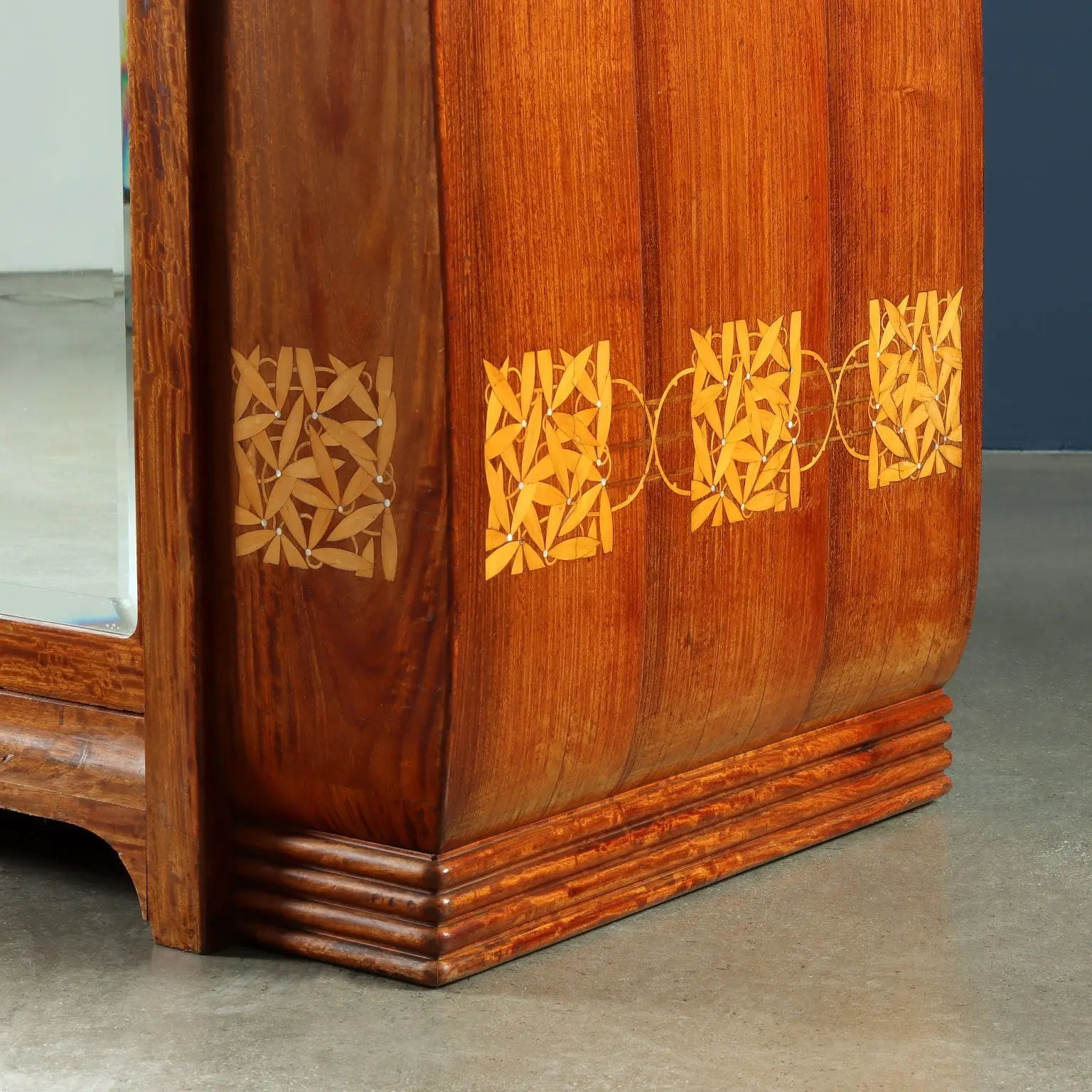 Antique Cabinet Carlo Zen Manufacture Mahogany Italy 1902