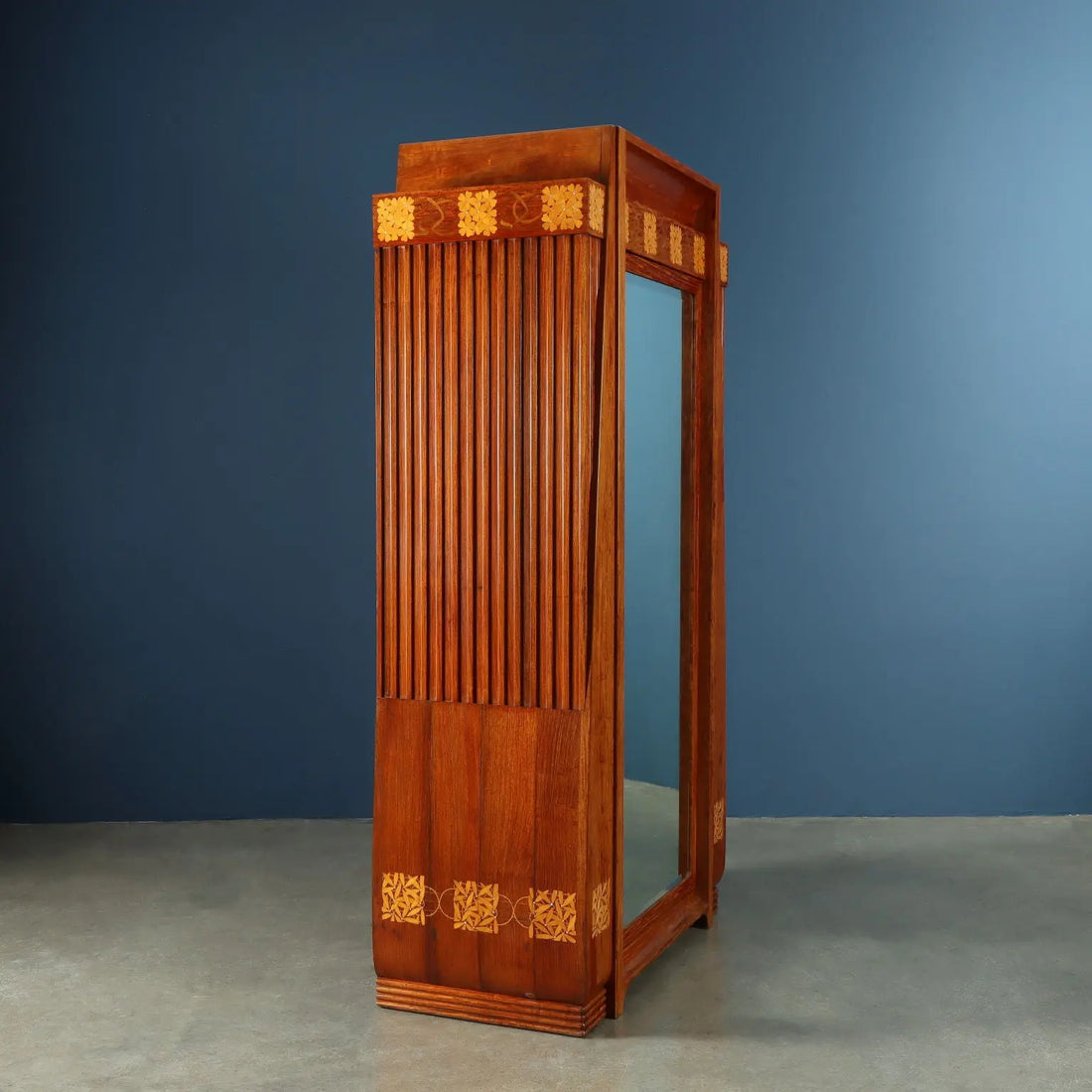Antique Cabinet Carlo Zen Manufacture Mahogany Italy 1902
