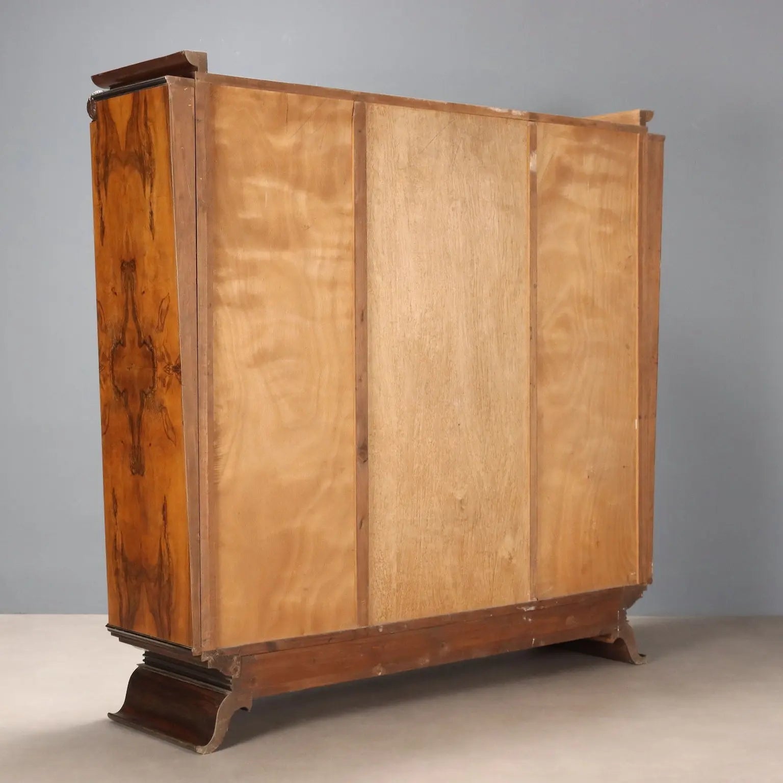 Antique Wardrobe Art Déco Various Essences 3 Doors XX Century | Antiques | Wardrobes