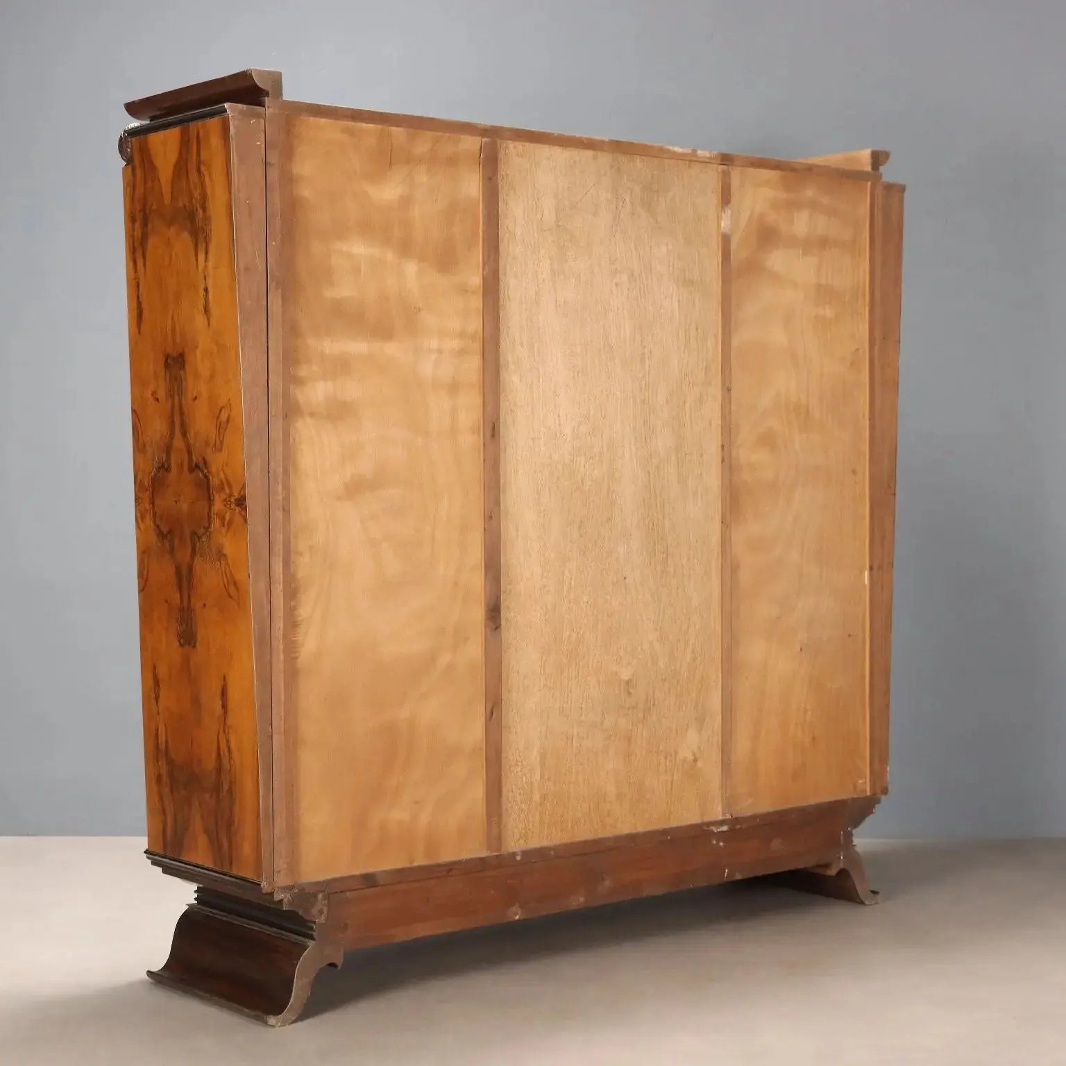 Antique Wardrobe Art Déco Various Essences 3 Doors XX Century | Antiques | Wardrobes