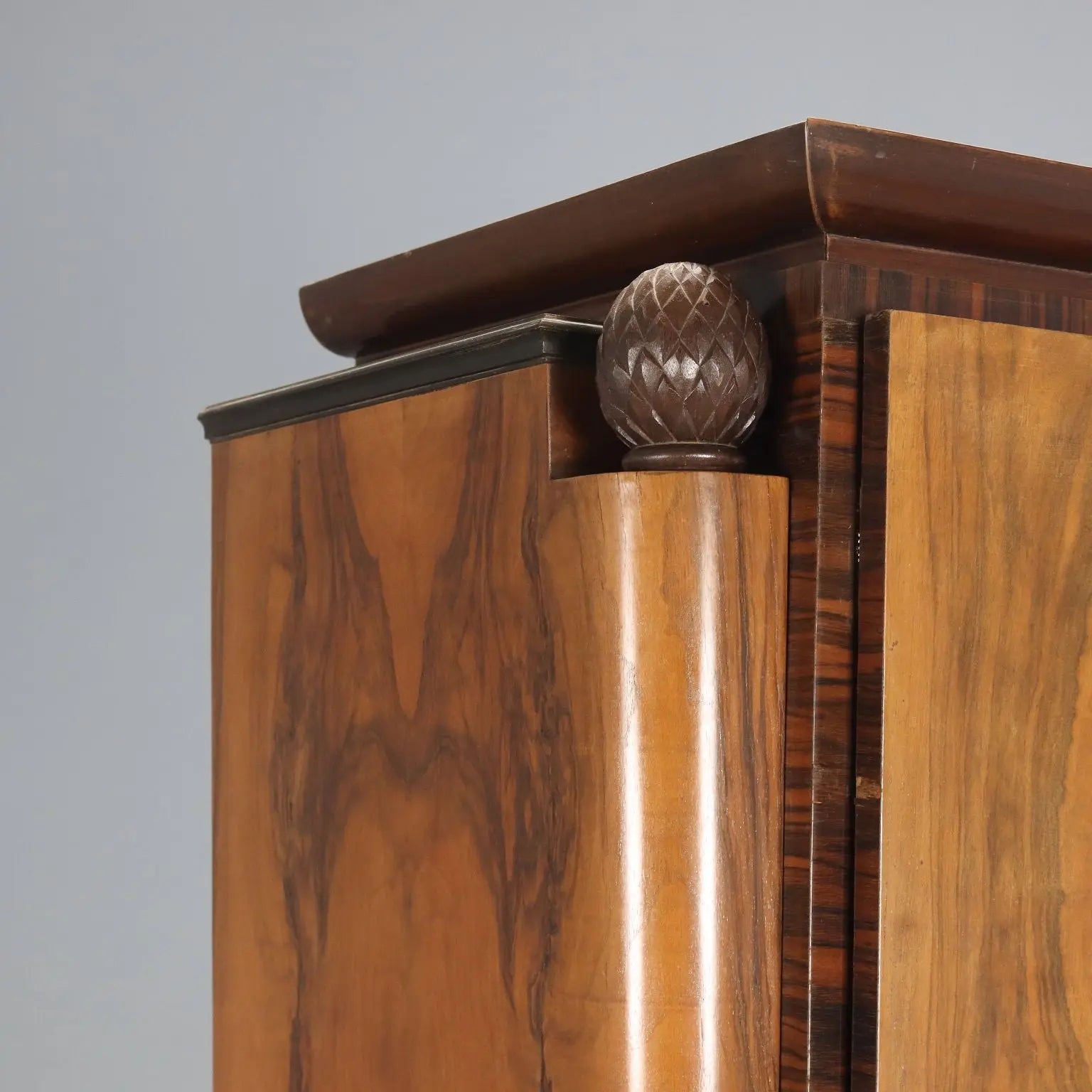 Antique Wardrobe Art Déco Various Essences 3 Doors XX Century | Antiques | Wardrobes