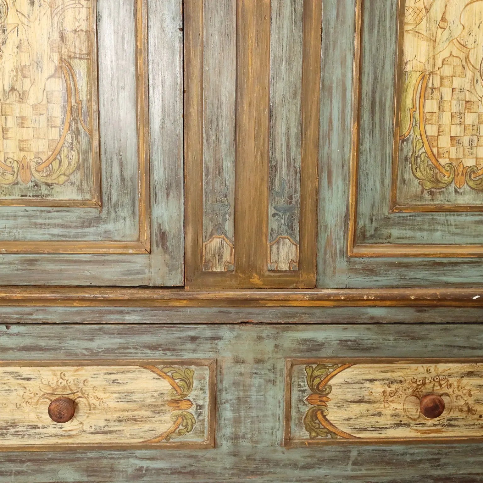 Antique Wardrobe Baroque Style Lacquered Wood XIX Century - Italy, Late XIX Century | Antiques | Wardrobes