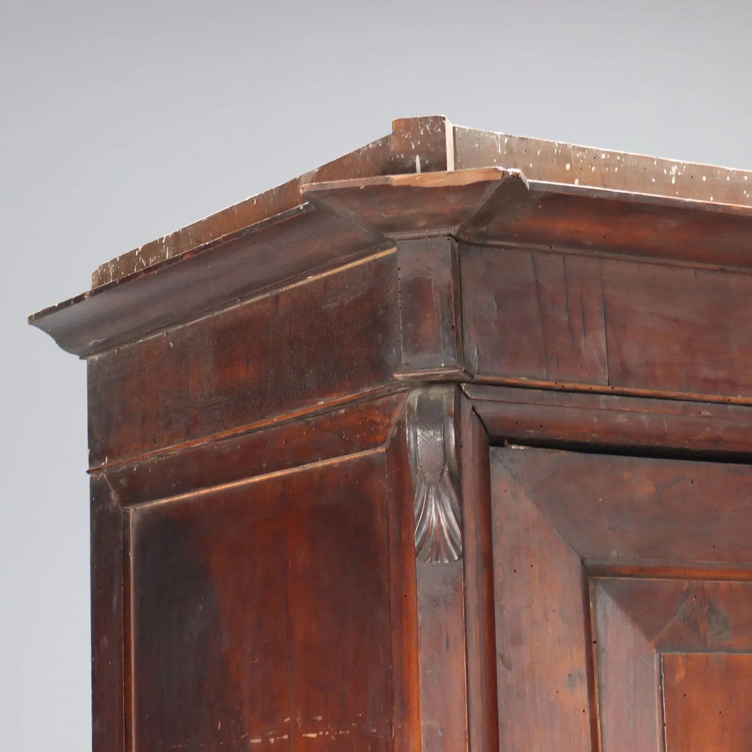 Antique Wardrobe Walnut Poplar 2 Doors Italy XVIII Century - Italy, Late XVIII Century | Antiques | Wardrobes