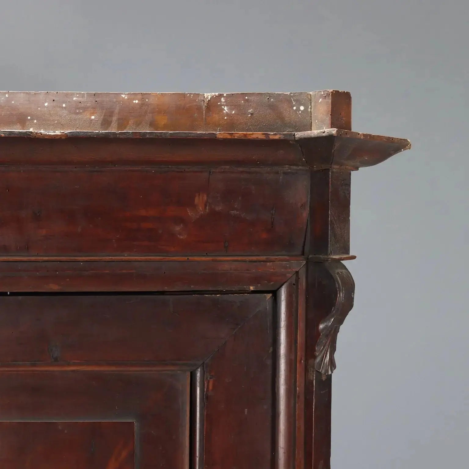 Antique Wardrobe Walnut Poplar 2 Doors Italy XVIII Century - Italy, Late XVIII Century | Antiques | Wardrobes
