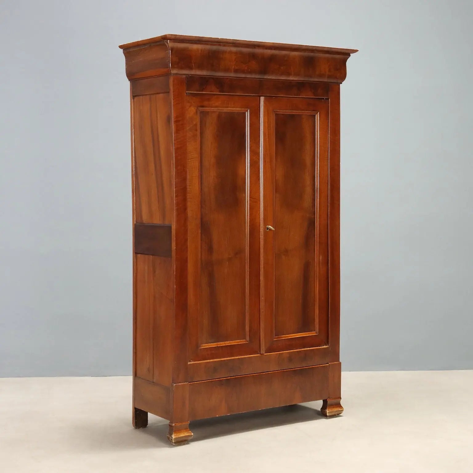 Antique Wardrobe Charles X Walnut Drawers France XIX Century - France, XIX Century | Antiques | Wardrobes