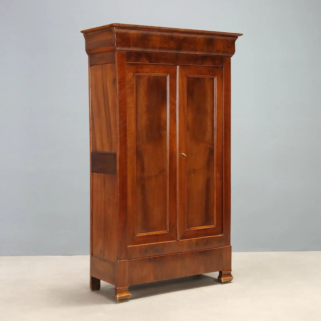 Antique Wardrobe Charles X Walnut Drawers France XIX Century - France, XIX Century | Antiques | Wardrobes