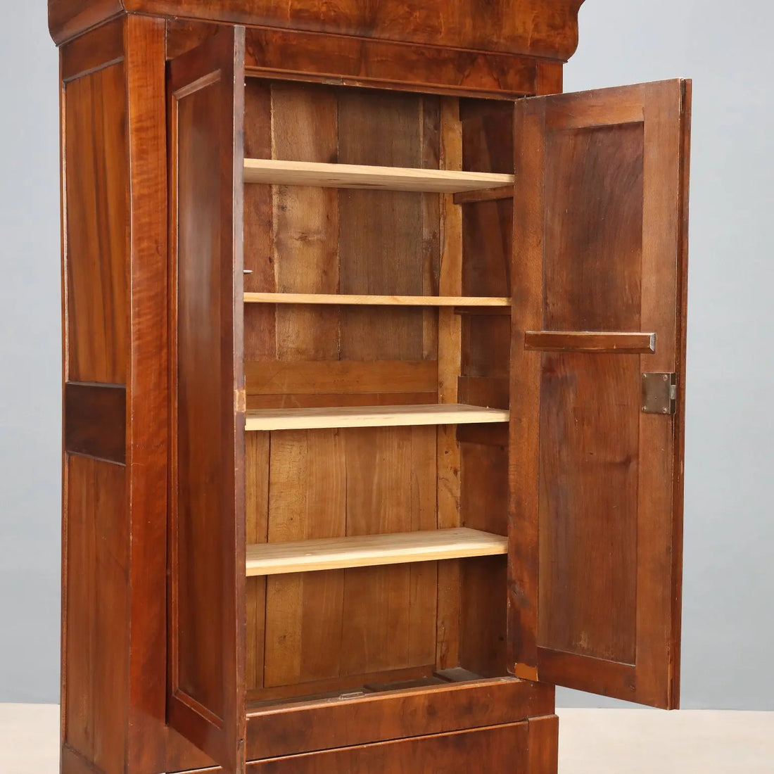 Antique Wardrobe Charles X Walnut Drawers France XIX Century - France, XIX Century | Antiques | Wardrobes