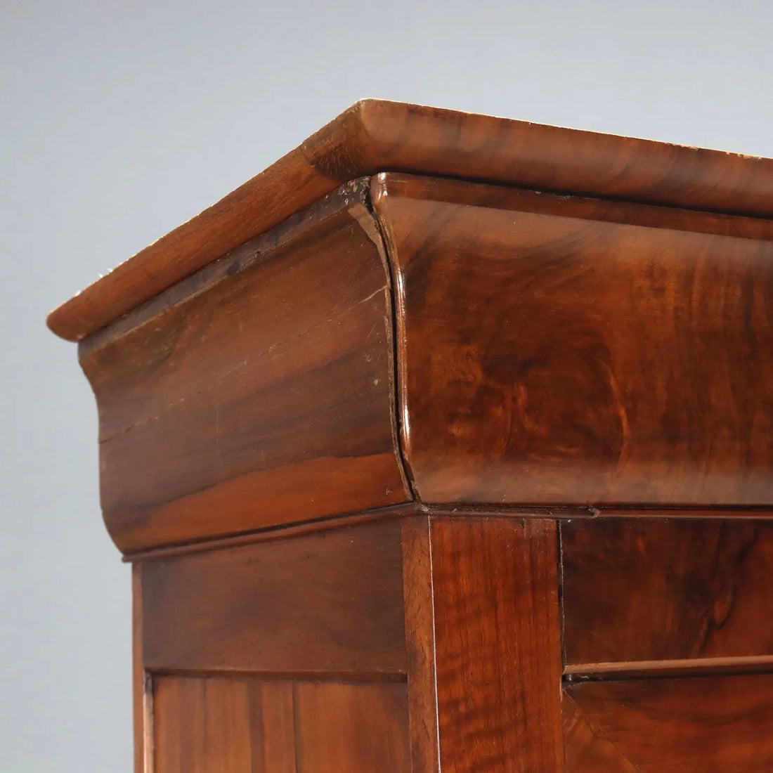 Antique Wardrobe Charles X Walnut Drawers France XIX Century - France, XIX Century | Antiques | Wardrobes