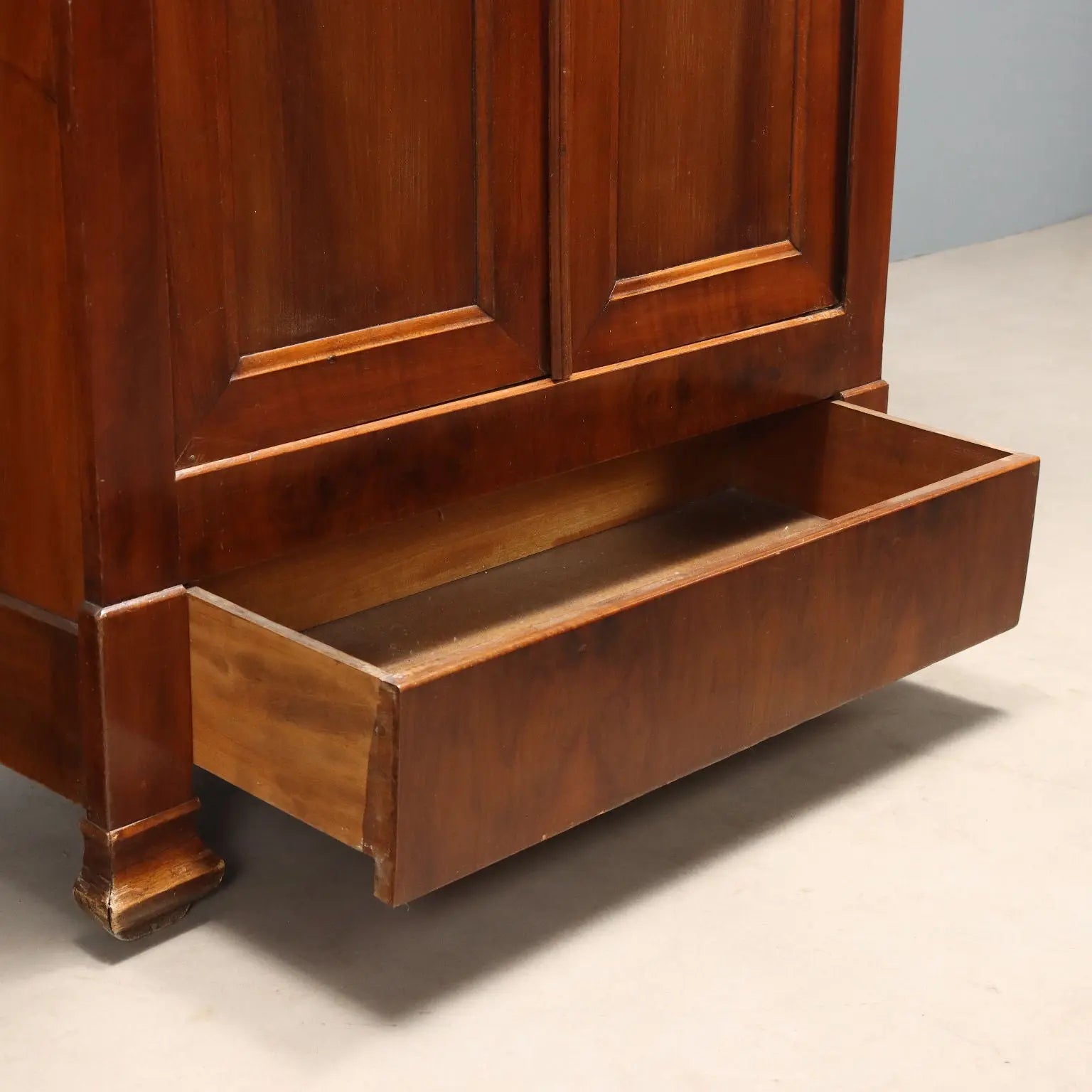 Antique Wardrobe Charles X Walnut Drawers France XIX Century - France, XIX Century | Antiques | Wardrobes