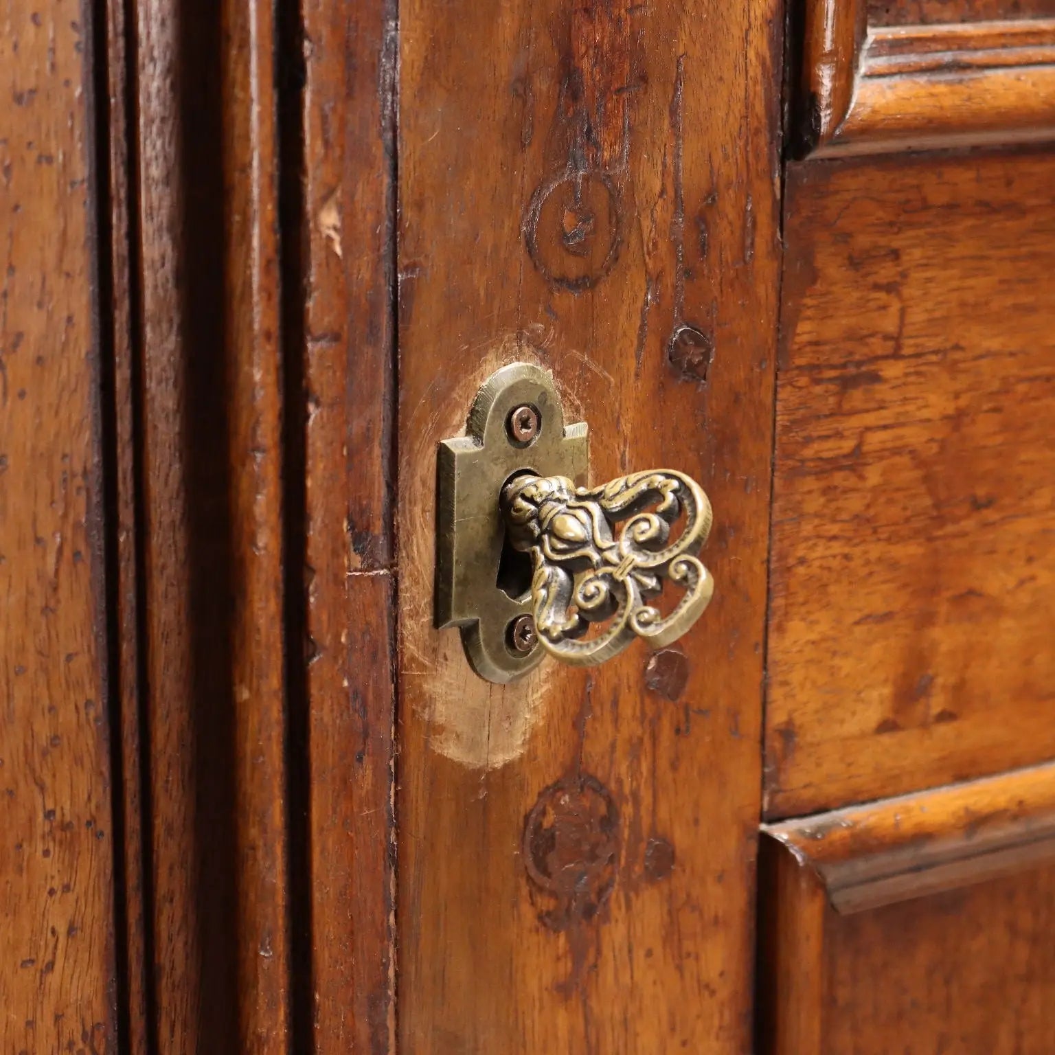 Antique Baroque Wardrobe Walnut Italy XX Century