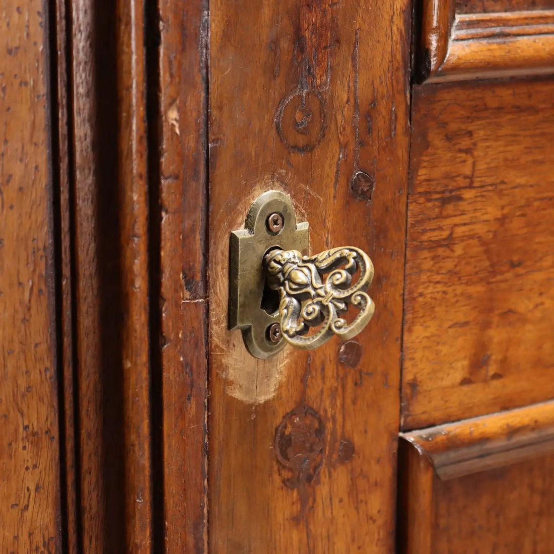Antique Baroque Wardrobe Walnut Italy XX Century