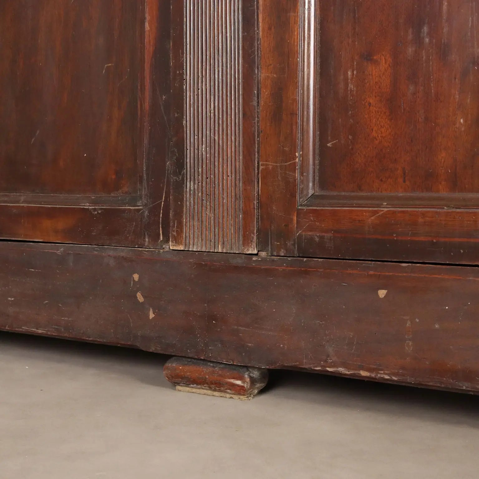 Antique Wardrobe Louis Philippe Walnut Fir XIX Century
