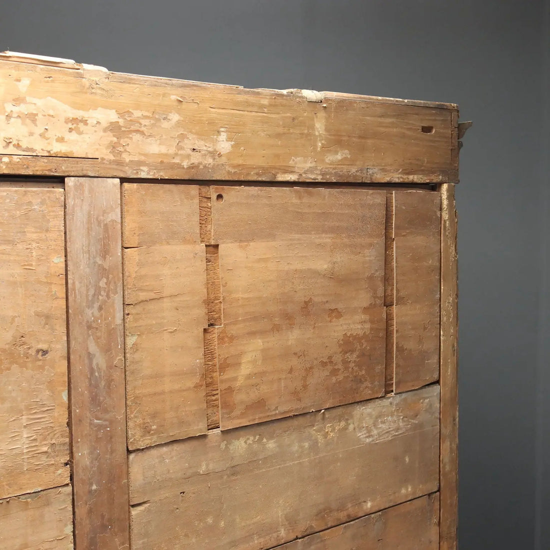 Antique Wardrobe Louis Philippe Walnut Fir XIX Century